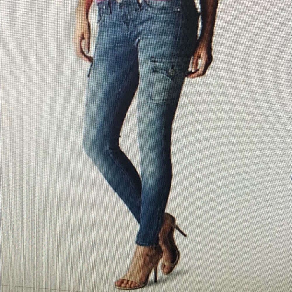 NWT True Religion Cargo skinny leggings Jean